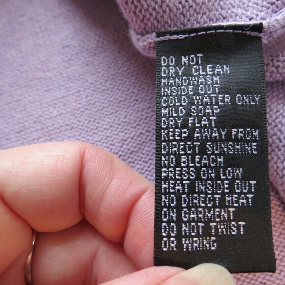 Michael Simon Orchid Sweater 3/4Sleeve Shimmer Shoe Bling Size Large - Picture 11 of 11